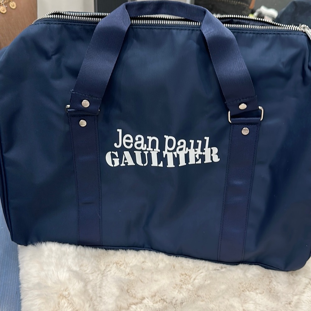 JEAN PAUL GAULTIER BLUE DUFFEL BAG